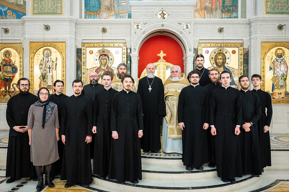 В день памяти апостола Андрея Первозванного наместнику Сретенского монастыря сослужили за Литургией и.о. ректора, и.о. заведующего и члены кафедры пастырского душепопечения СДА В день памяти апостола Андрея Первозванного наместнику Сретенского монастыря сослужили за Литургией и.о. ректора, и.о. заведующего и члены кафедры пастырского душепопечения СДА